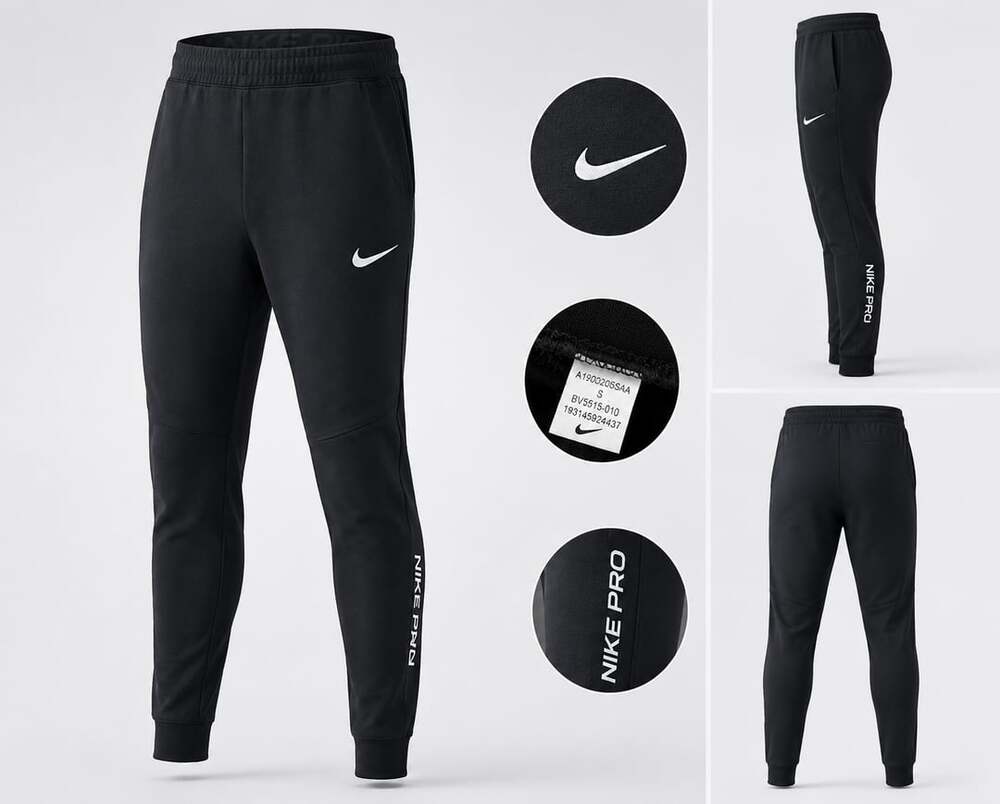 Nike Pro Dri-FIT Men's Training Joggers Pants BV5515-010 Black